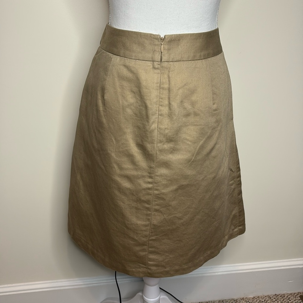 Banana Republic Woodside Khaki Women's Pleated Skirt. Size 2 - Picture 4 of 11